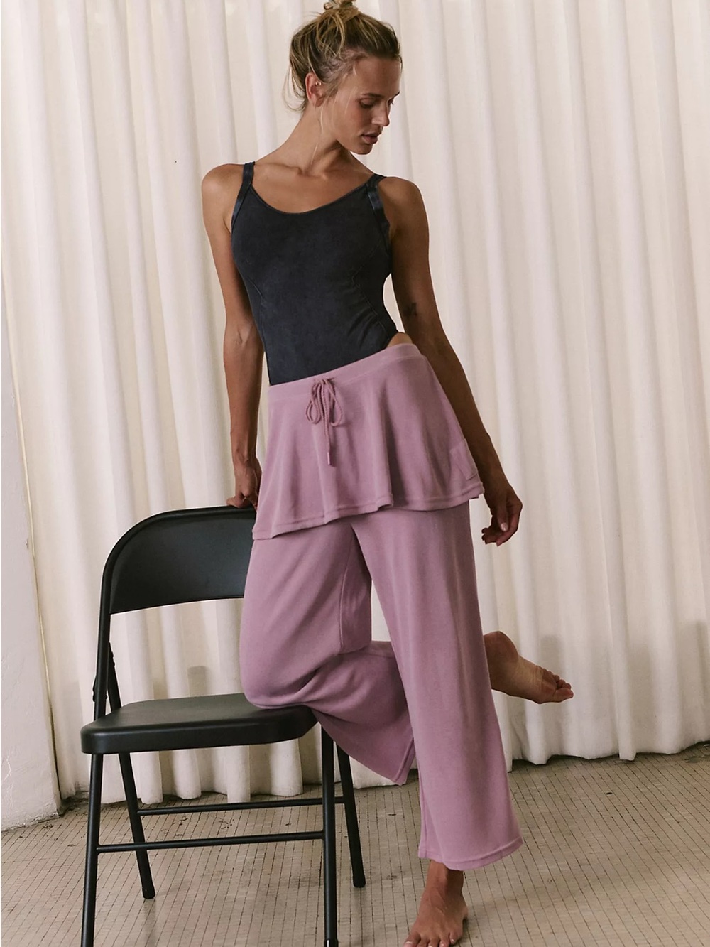 Free People Movement Rendezvous Pants Medium Pink Ballerina Dancer - Picture 1 of 5